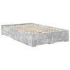 vidaXL Bedframe met hoofdeinde Beton Grijs 120 x 190 cm Bewerkt hout