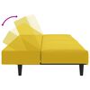 vidaXL 2-delige Loungeset fluweel geel
