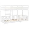 vidaXL Stapelbed massief grenenhout wit 90x200 cm