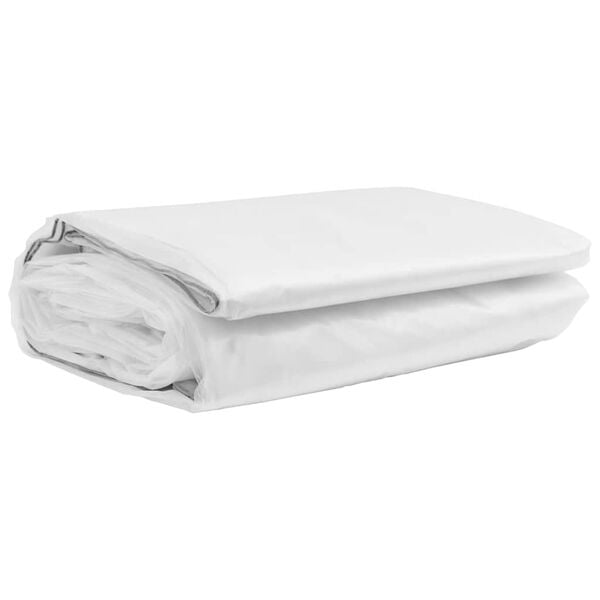 vidaXL Doorzichtig zeildoek met zeilringen 3x12 m polyethyleen