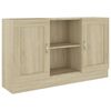 vidaXL Dressoir 120x30,5x70 cm bewerkt hout sonoma eikenkleurig