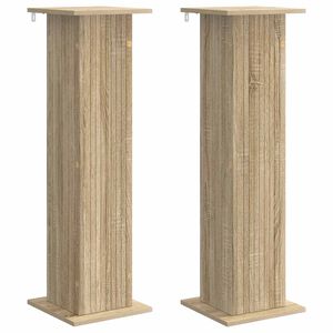 vidaXL Plantenstandaard 2 st Sonoma Eiken 30,5 x 30 x 100,5 cm