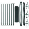 vidaXL Gelast Draadhek met Betonnen Basis 10 x 0,5 m (B x H)