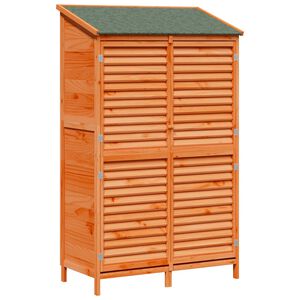 vidaXL Tuinschuur Bruin 106 x 56 x 176,5 cm Massief Vurenhout