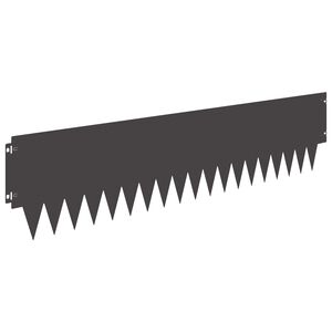 vidaXL Gazonrand 20 st 103 x 25 cm Staal Zwart