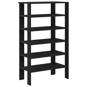 vidaXL Schoenenrek 61x32x105 cm bewerkt hout zwart
