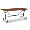 vidaXL Eettafel 180x90x76 cm massief hout met honingafwerking