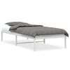 vidaXL Bedframe metaal wit 90x200 cm