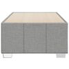 vidaXL Bedframe zonder matras 90x190 cm stof lichtgrijs