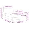vidaXL Boxspringbed met matras Cappuccino 120 x 190 cm Kunstleer