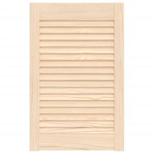 vidaXL Kastdeur met lamellen 61,5x39,4 cm massief grenenhout