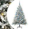 vidaXL Artificial Pre-lit Kerstboom met Ballenset Groen 180 cm