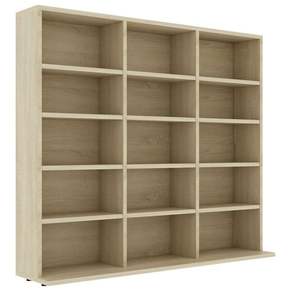 vidaXL Cd-kast 100x23x89,5 cm bewerkt hout sonoma eikenkleurig