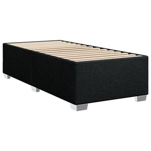 vidaXL Bedframe zonder matras 80x200 cm stof zwart