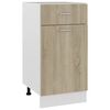 vidaXL Onderkast met lade 40x46x81,5 cm bewerkt hout sonoma eiken