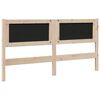 vidaXL Gestoffeerd hoofdbord Bruin 160 cm Massief grenenhout