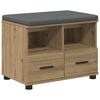 vidaXL Halbank Artisan Eik 60 x 38 x 46 cm