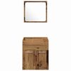 vidaXL Badkamermeubelset Wandgemonteerd 4 pcs Oud Hout Bewerkt hout