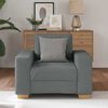 vidaXL Fauteuil 100x78x80 cm stof donkergrijs