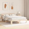 vidaXL Bedframe met hoofdeinde Naturel 140 x 200 cm Massief grenenhout