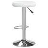 vidaXL Barstoelen 2 st kunstleer wit