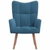 vidaXL Relaxstoel fluweel blauw