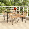 vidaXL 5-delige Tuinset poly rattan