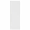 vidaXL Hoge kast met glazen deuren 35x37x109 cm wit