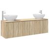vidaXL Badkamerkastenset 3 st Sonoma Eiken 49,5 x 44,5 x 65 cm
