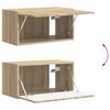 vidaXL Tv-meubelset Wandgemonteerd 4 pcs Sonoma Eiken Bewerkt hout