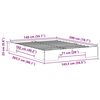 vidaXL Bedframe Bruin 140 x 200 cm
