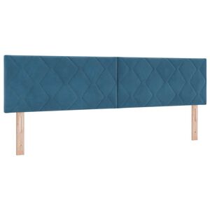 vidaXL Hoofdbord Donkerblauw 180 cm Fluweel