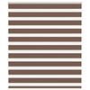 vidaXL Zebra rolgordijn 120x150 cm stofbreedte 115,9cm polyester bruin