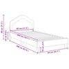 vidaXL Bedframe voor kinderen met hoofdbord Zeegroen 80 x 200 cm