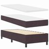 vidaXL Boxspringbed met matras Donkerbruin 200 x 80 cm Stof