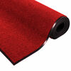 vidaXL Deurmat Rood en Zwart 90 x 150 cm 100% Polyamide