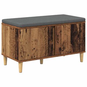 vidaXL Halbank Oudhout 80 x 38 x 46 cm Ge&iuml;ndustrialiseerd hout en stof