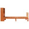 vidaXL Bed met boekenkast zonder matras grenenhout wasbruin 75x190 cm