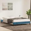vidaXL Bedframe zonder matras 140x210 cm fluweel donkerblauw
