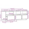 vidaXL Tv-meubel 140x37x50 cm massief grenenhout