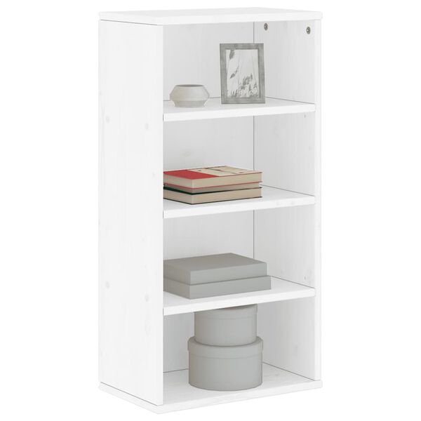 vidaXL Bijzetkast ODDA 40x24x79 cm massief grenenhout wit