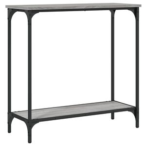 vidaXL Wandtafel 75x30,5x75 cm bewerkt hout grijs sonoma