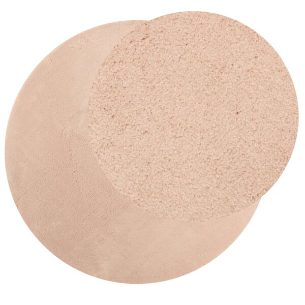 vidaXL Vloerkleed HUARTE laagpolig zacht wasbaar &Oslash; 160 cm roze