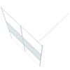 vidaXL Inloopdouchewand 140x195 cm transparant ESG-glas wit