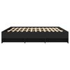 vidaXL Bedframe zonder matras 180x200 cm spaanplaat zwart