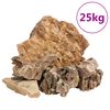 vidaXL Drakenstenen 25 kg 5-30 cm bruin