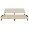 vidaXL Bedframe "Dover" stof cr&egrave;mekleurig 180x200 cm