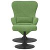 vidaXL Egg Chair met Voetsteun Lichtgroen 63 x 73 x 90 cm Fluweel