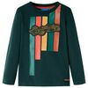 Kindershirt met lange mouwen 104 donkergroen