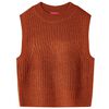 Kinderspencer gebreid 128 cognackleurig